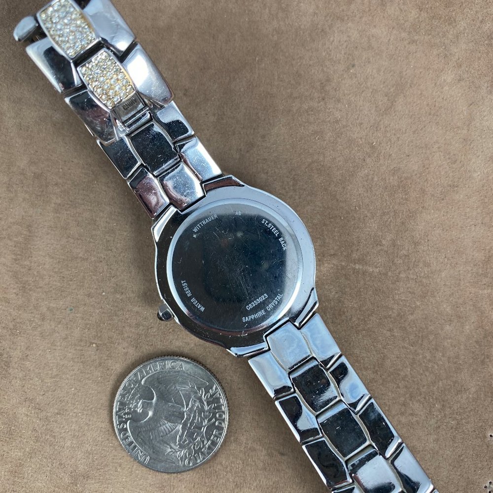SOLD Wittnauer Crystal Moonphase Chronograph, Swiss Made, Roman Numerals - Picture 7 of 8